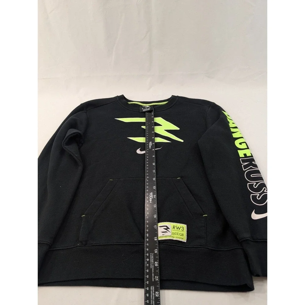 Nike Russell‎ Wilson 3BRAND Crew Youth Large 12-13 Yrs Black Graphic Sweatshirt